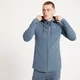 Sweat à capuche zippé MP Form pour hommes – Bleu acier