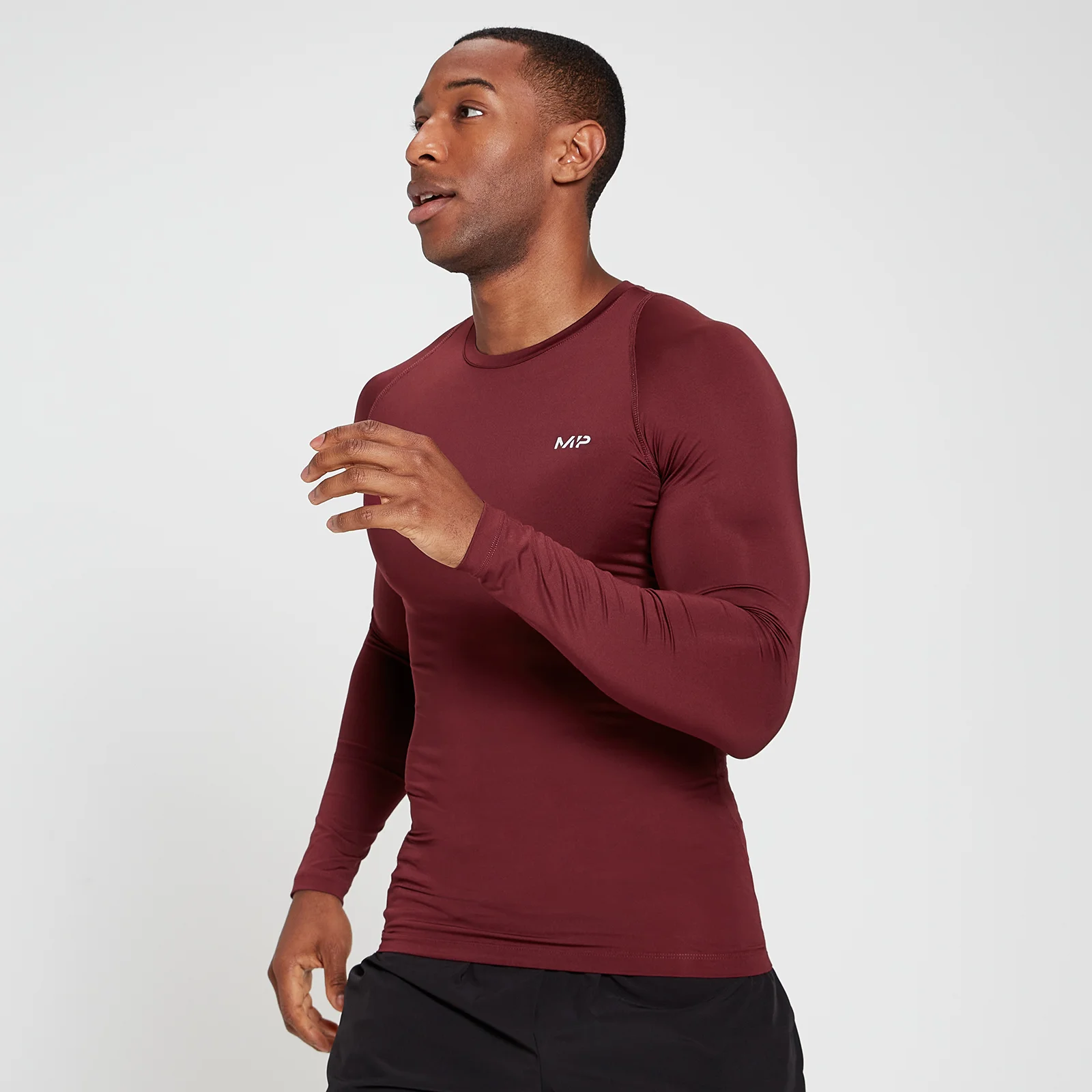 Haut à manches longues MP Base Layer pour hommes – Merlot - XXSImage1