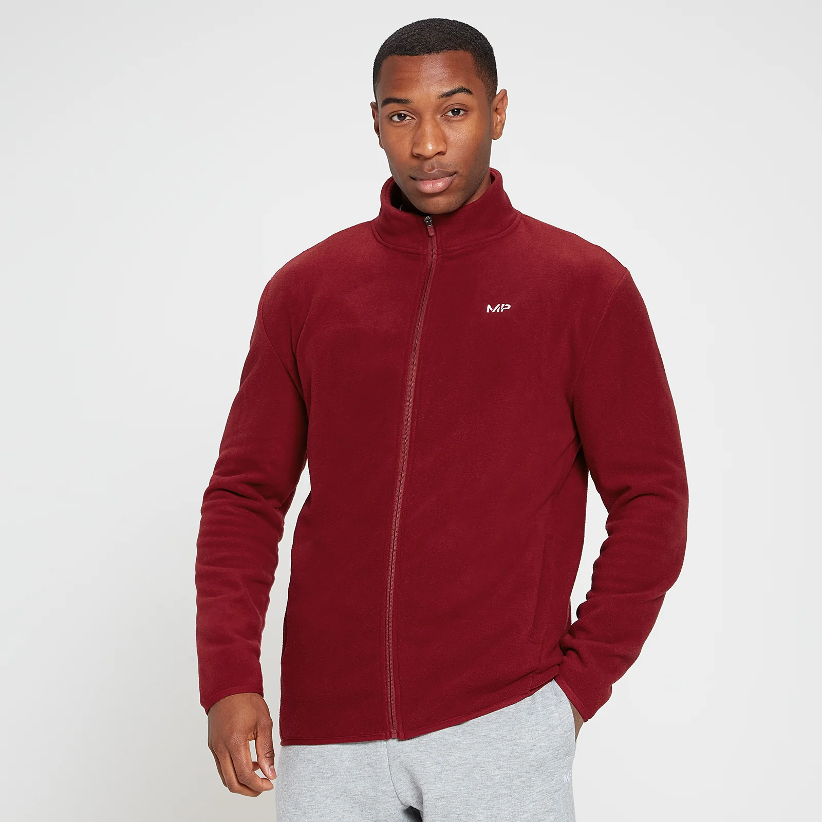 Polaire zippée MP Rest Day pour hommes – Merlot - XXSImage1