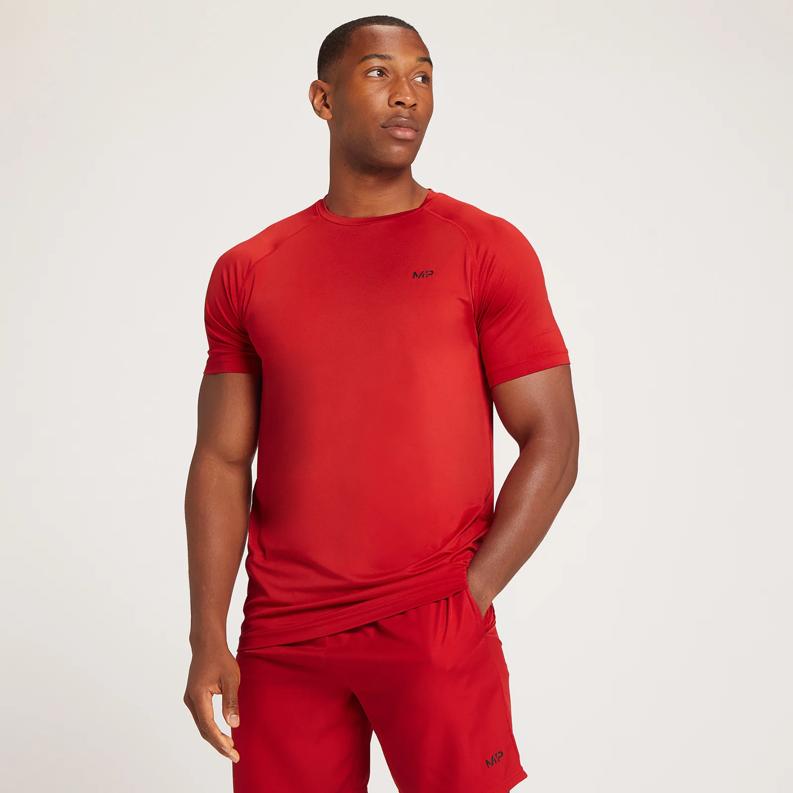 T-shirt à manches courtes à imprimé répétitif MP Graphic Training pour hommes – Lie-de-vin - XXSImage1
