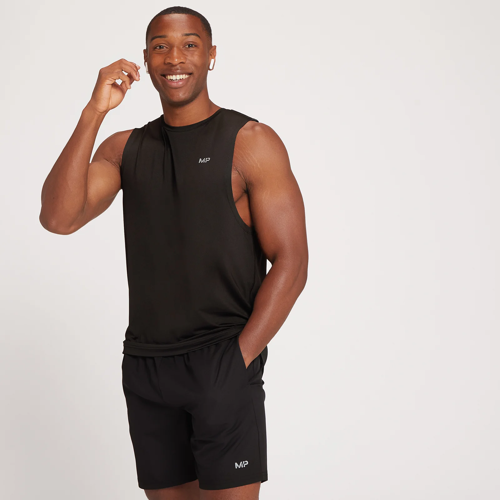 Débardeur à imprimé répétitif MP Graphic Training pour hommes – Noir - XXSImage1