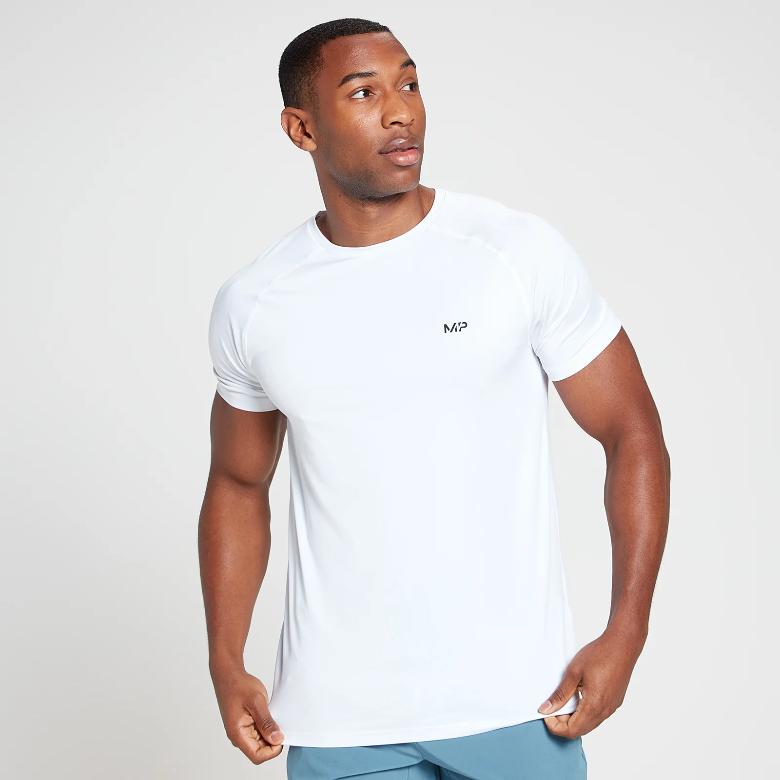 T-shirt d’entraînement à manches courtes MP Run Graphic pour hommes – Blanc - XXSImage1