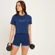 Crop top à manches courtes MP Adapt pour femmes – Bleu foncé