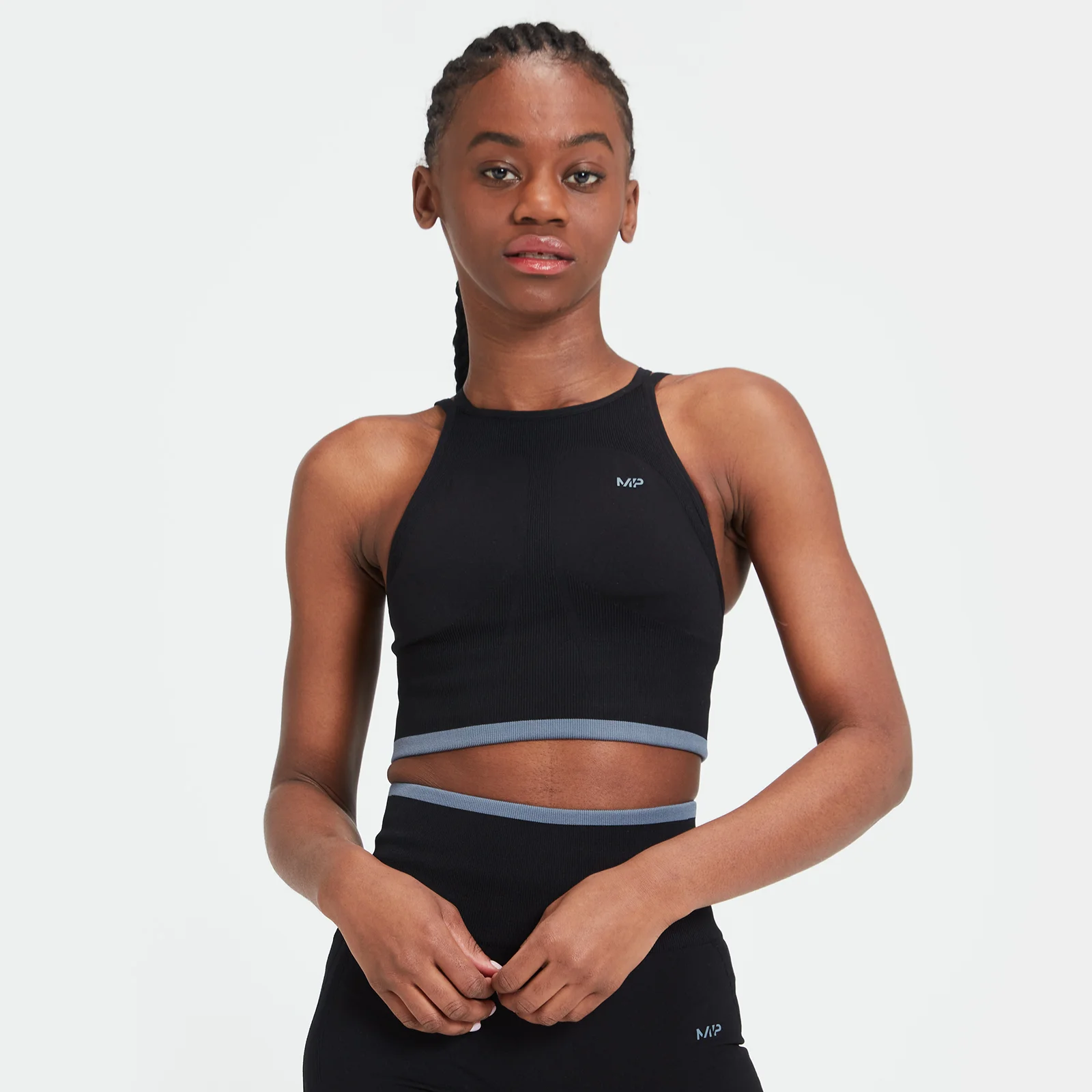 Brassière de sport sans coutures MP Adapt pour femmes – Noir - XXSImage1