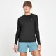 T-shirt d’entraînement à manches longues MP Run Life pour femmes – Noir/Blanc