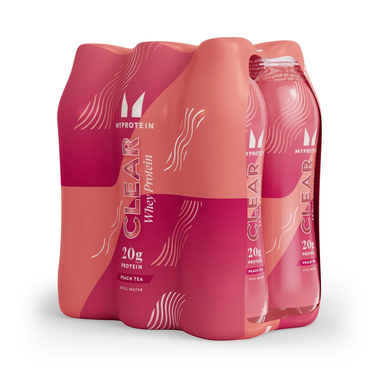 Clear Protein Water – RTD (lot de 6) - 6 Pack - Peach TeaImage1