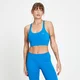 Brassière d’entraînement à dos nageur et imprimé répétitif MP pour femmes – Bleu royal
