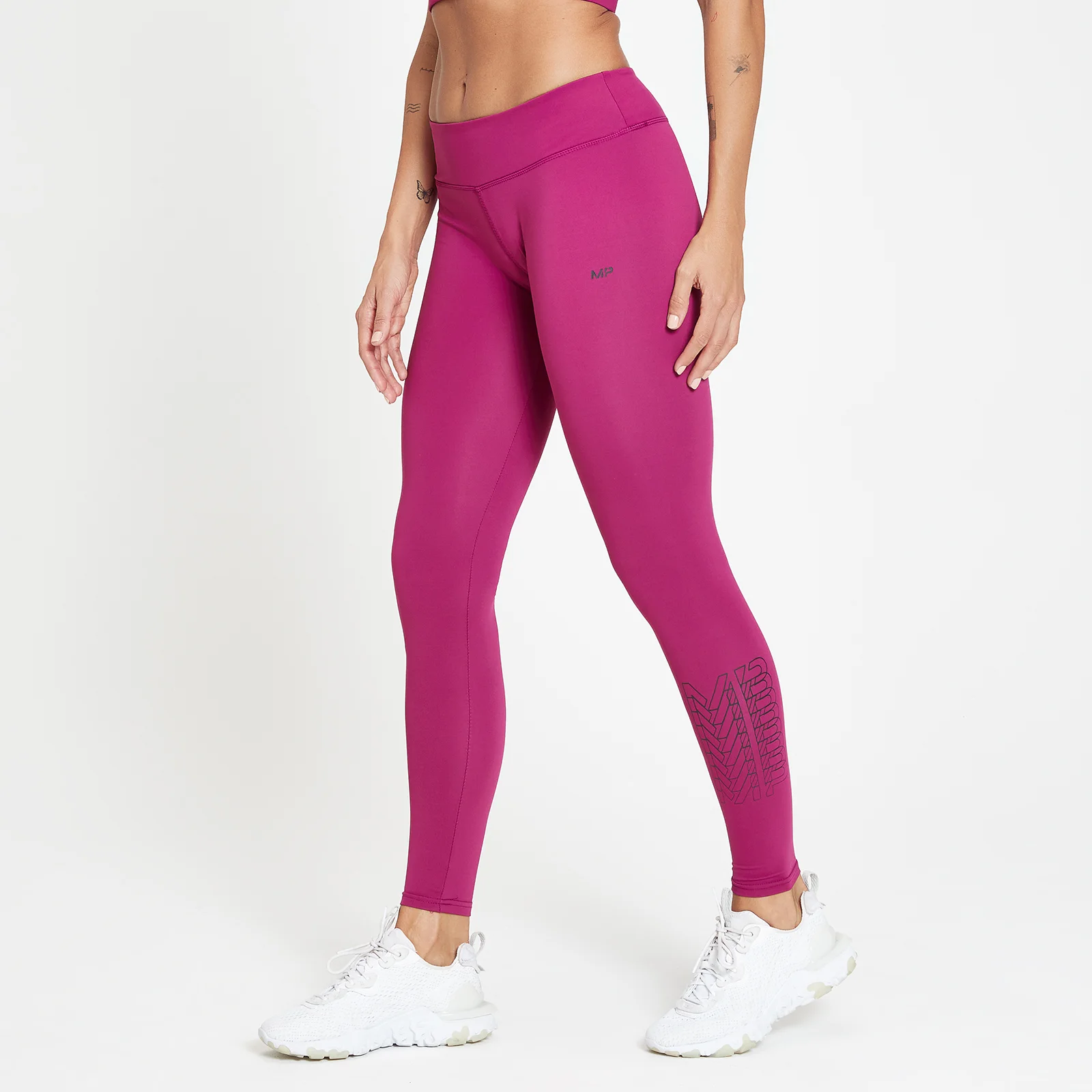 Legging d’entraînement à imprimé répétitif MP pour femmes – Rose foncé - XXSImage1