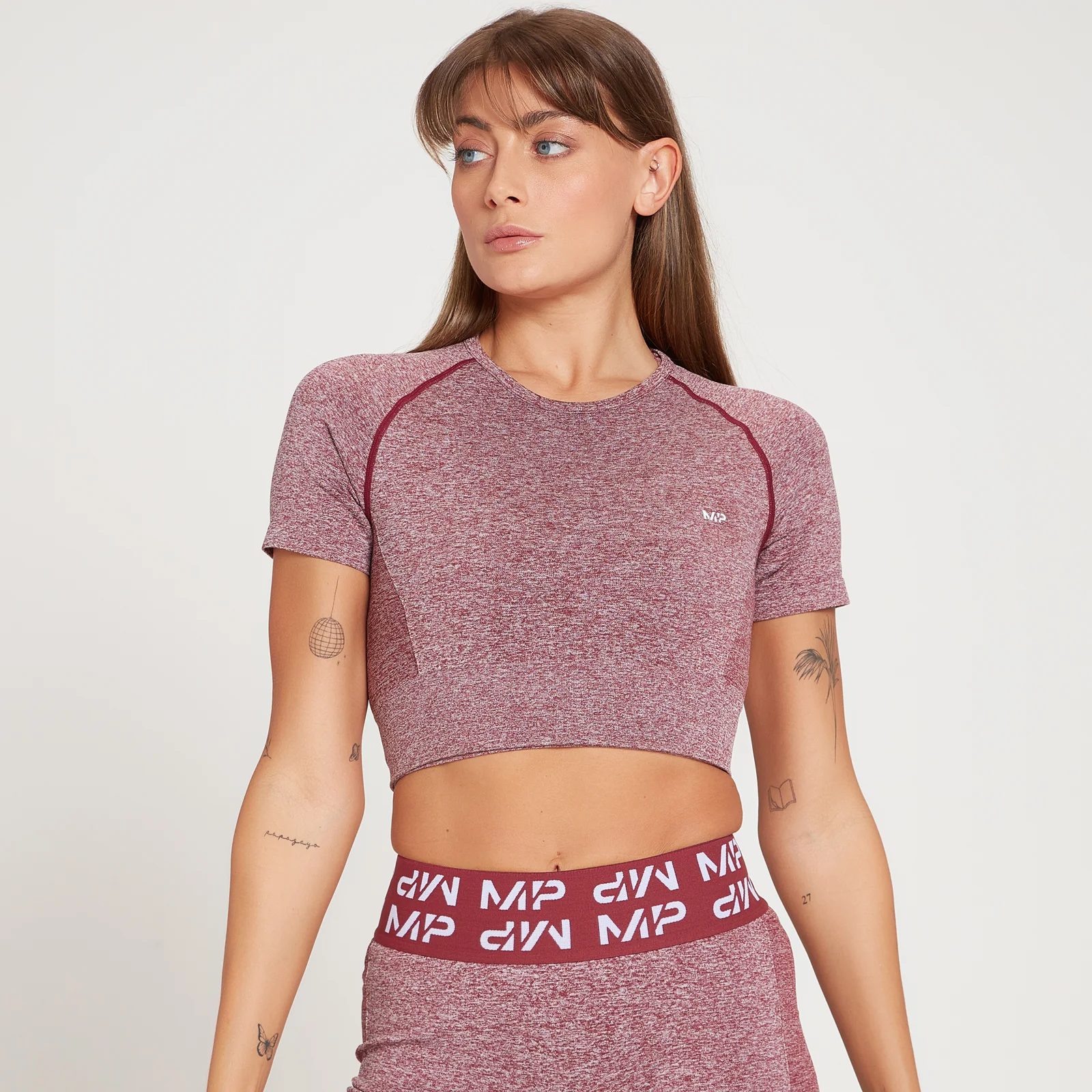T-shirt court à manches courtes MP Curve pour femmes – Cerise noire - XXLImage1