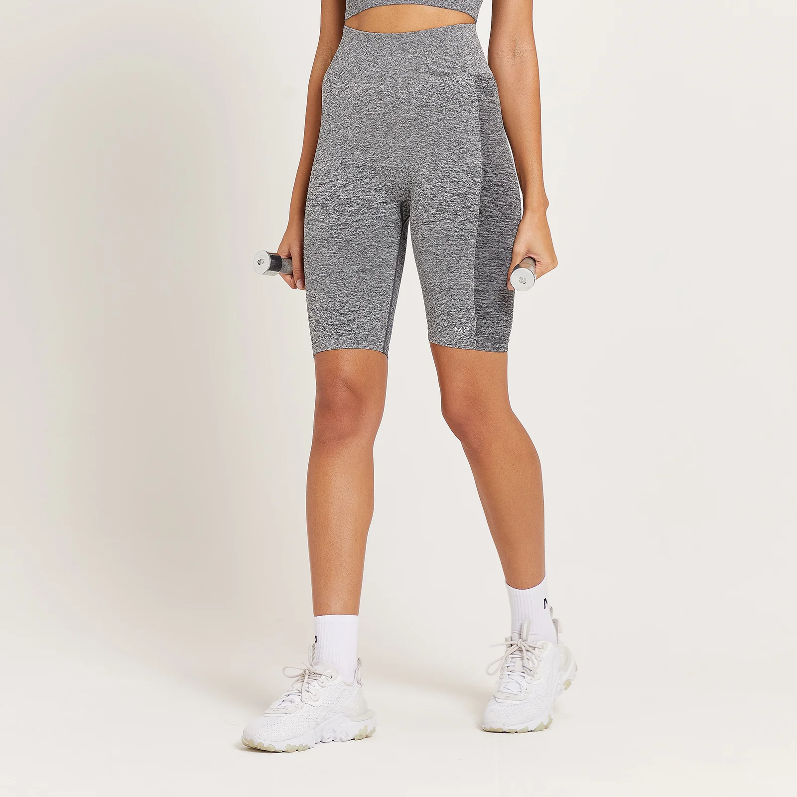 Cycliste taille haute MP Curve pour femmes – Gris chiné - XXSImage1