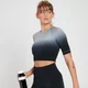 Crop top sans coutures MP Velocity Ultra pour femmes – Noir