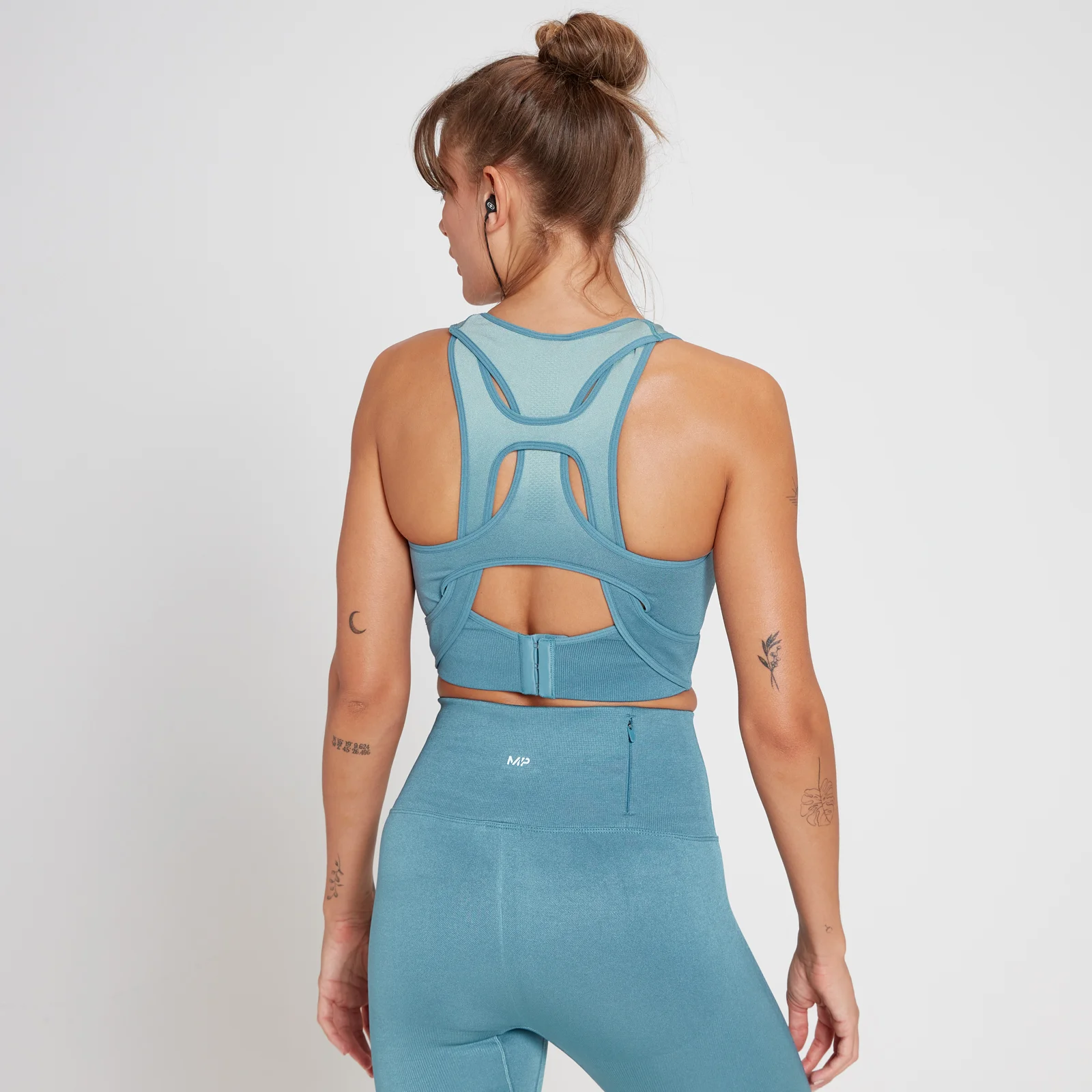 Brassière de sport sans coutures MP Velocity Ultra pour femmes – Bleu gris - XSImage1