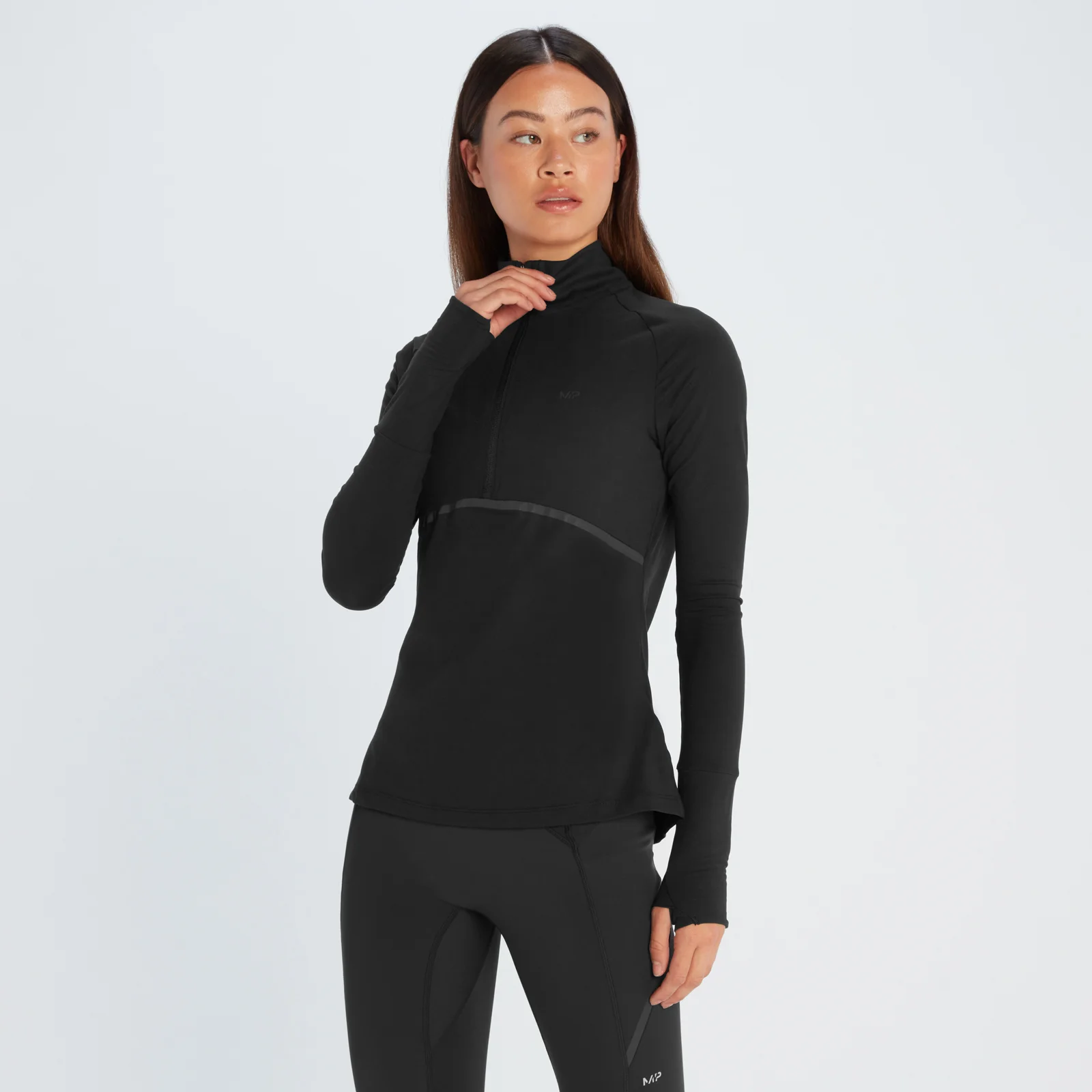 Haut à fermeture éclair ¼ MP Velocity Ultra pour femmes – Noir - XXSImage1