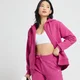 Sweat à capuche zippé MP pour femmes – Sangria