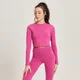 T-shirt court à manches longues MP Body Fit pour femmes – Sangria