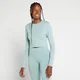 T-shirt court à manches longues MP Body Fit pour femmes – Bleu glacé