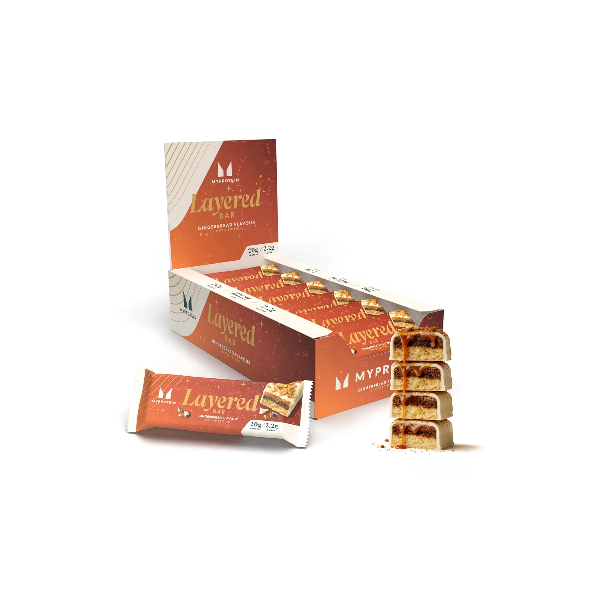 Barre à 6 couches – Saveur pain d’épices - 60g X 12portions - Gingerbread - Limited EditionImage1