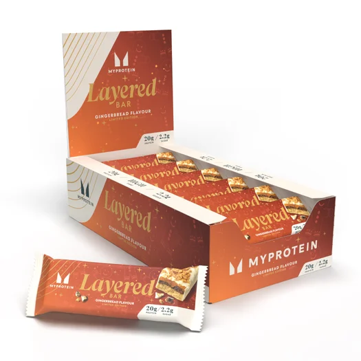 Barre protéinée à couches - 12 x 60g - Gingerbread - Limited Edition