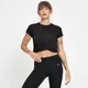 T-shirt court torsadé sur le devant MP Composure pour femmes – Noir