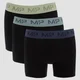 Boxers à ceinture colorée MP pour hommes (lot de 3) – Noir/Vert givré/Bleu acier/Bleu glacé