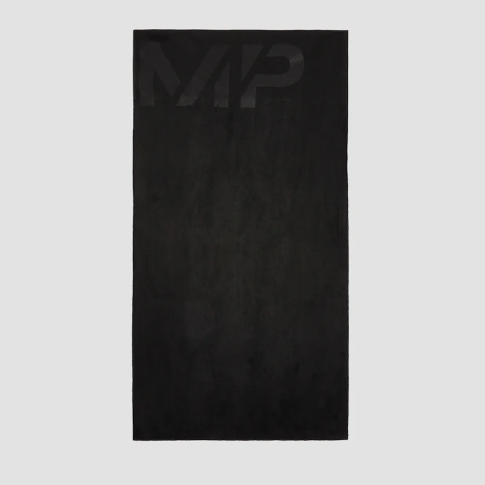 Serviette de toilette en microfibre MP Performance – Noir