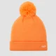 Bonnet à pompon MP – Nectarine/Blanc