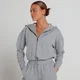 Sweat à capuche zippé MP Engage pour femmes – Gris chiné