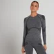 Haut sans coutures à manches longues MP Dynamic Training pour femmes – Noir délavé