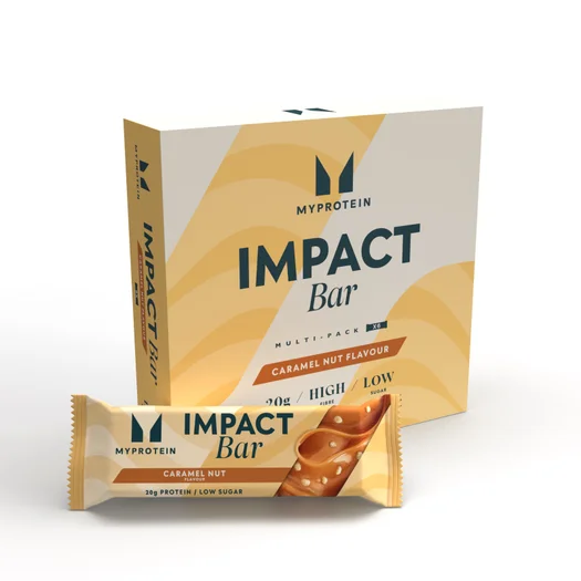 Barre protéinée Impact - 6 x 64g - Caramel et Cacahuete