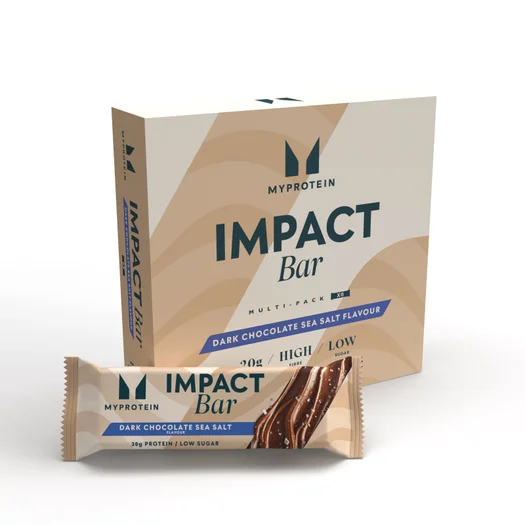 Barre protéinée Impact - 6 x 64g - Chocolat Noir et Sel Marin