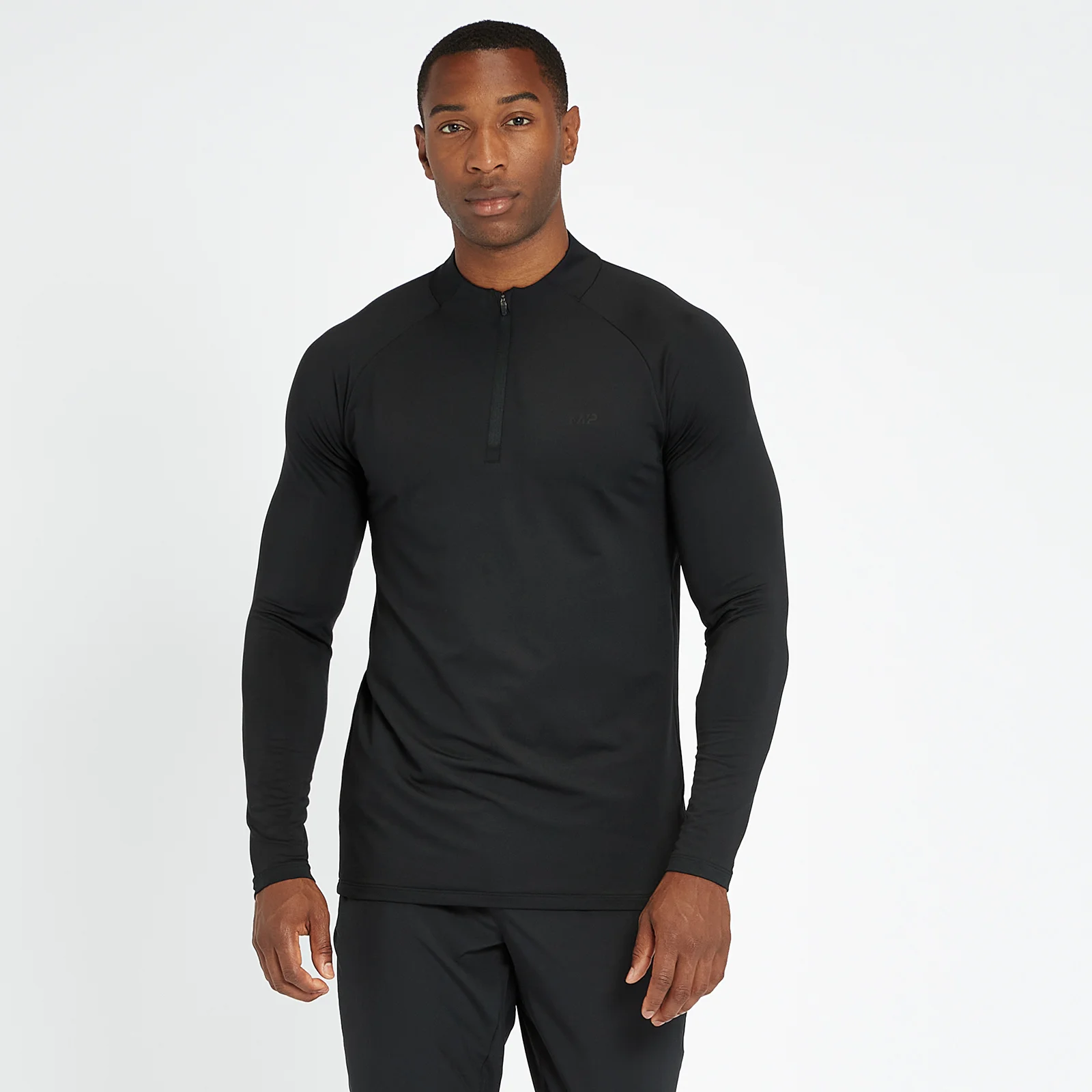 Haut à fermeture éclair ¼ MP Training Ultra pour hommes – Noir - XXSImage1