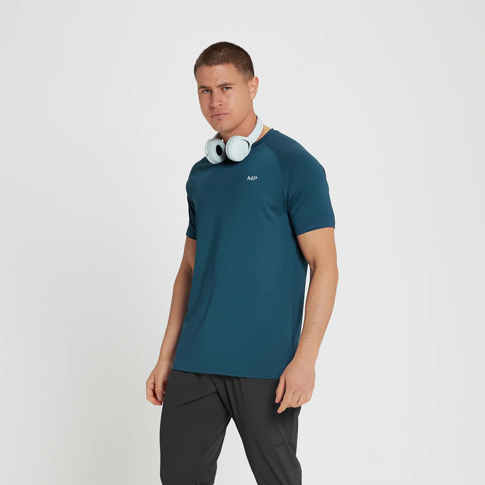 T-shirt à manches courtes MP Velocity pour hommes – Bleu sarcelle - XXSImage1