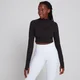 Haut court à fermeture éclair ¼ MP Power Ultra pour femmes – Noir