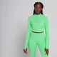 Haut court à fermeture éclair ¼ MP Power Ultra pour femmes – Vert printemps