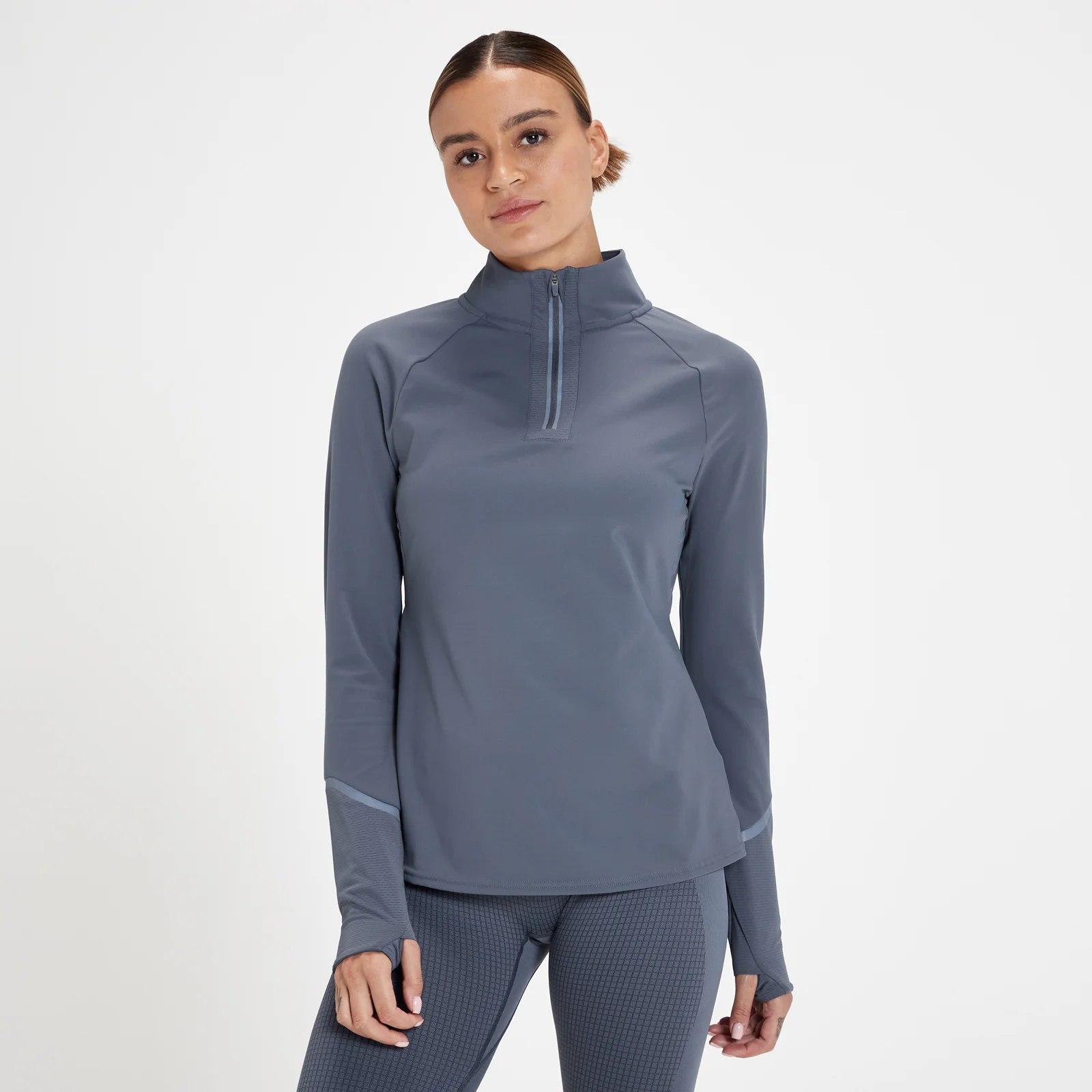 Haut à fermeture éclair ¼ MP Velocity Ultra pour femmes – Bleu ombragé - XXSImage1