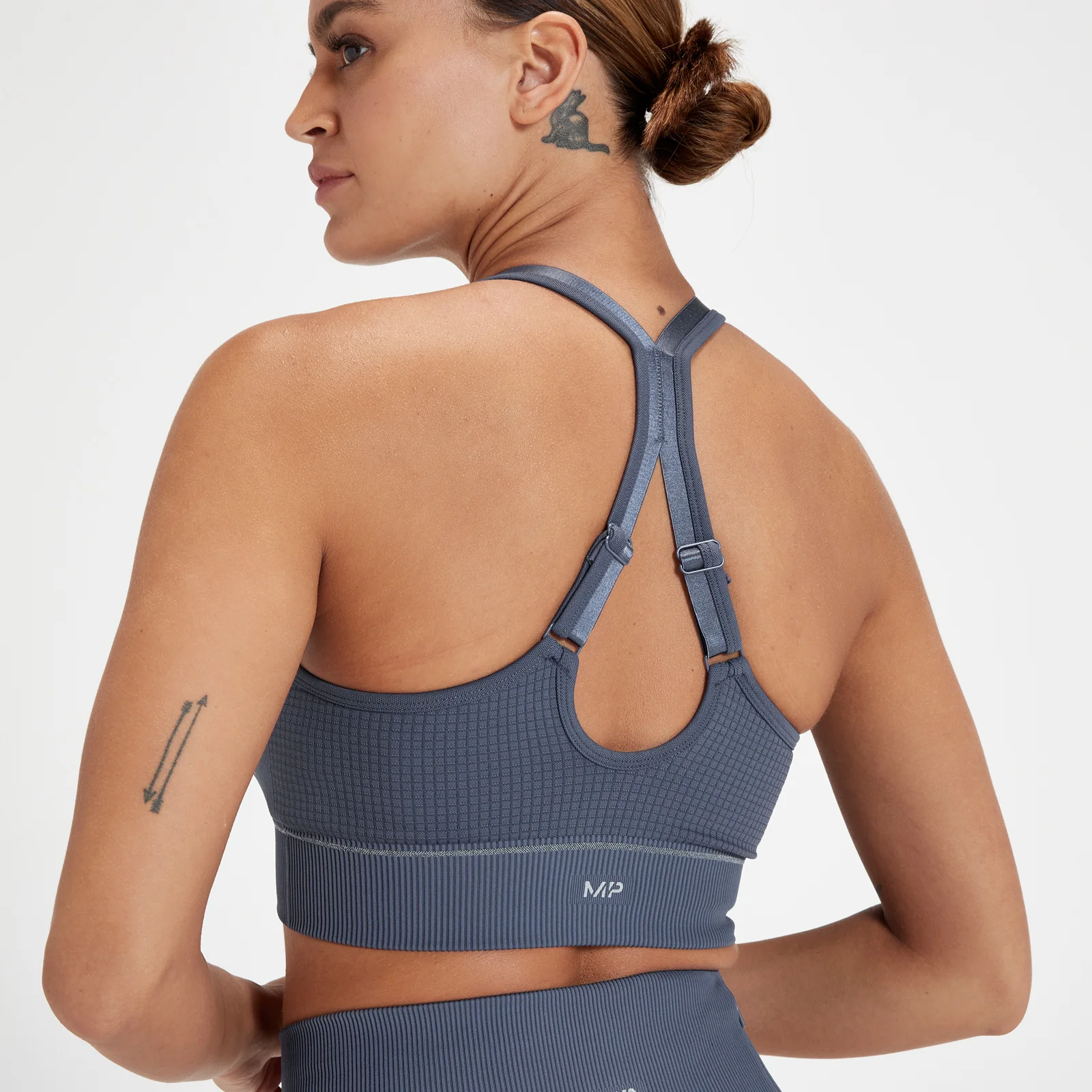 Brassière de sport sans coutures en graphène MP Velocity Ultra pour femmes – Bleu ombragé - XSImage1