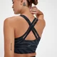 Brassière de sport MP Tempo pour femmes – Noir zébré