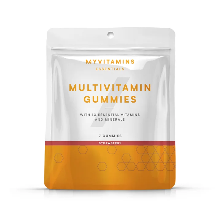 Sachet de pastilles gélifiées multivitaminées (paquet de 7) – Saveur fraise