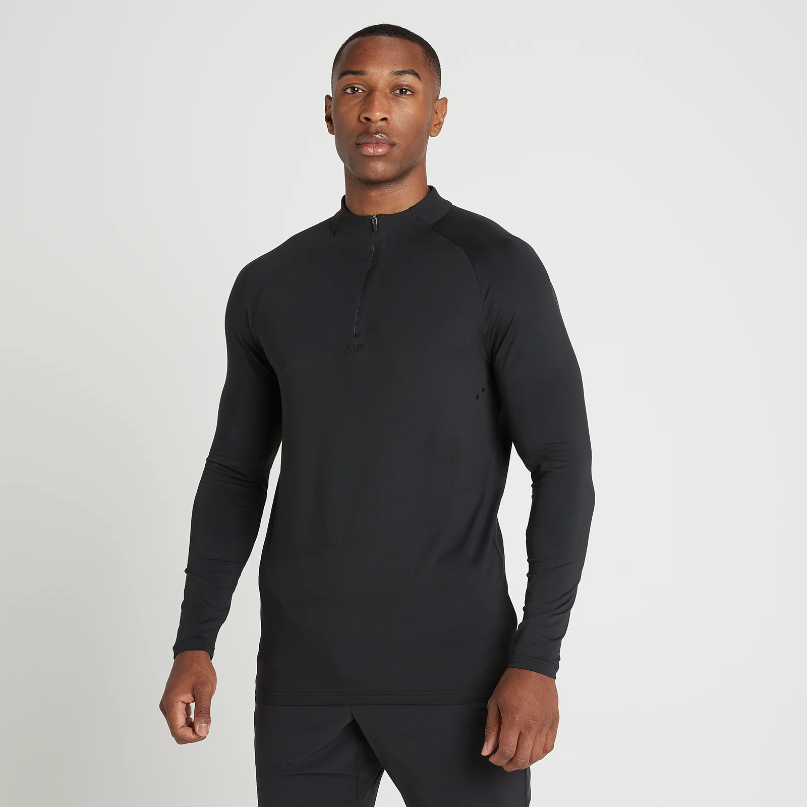 Haut à fermeture éclair ¼ MP Tempo Ultra pour hommes – Noir - XXSImage1