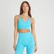 Brassière de sport sans coutures avec effet froncé MP Impact pour femmes – Bleu rivière