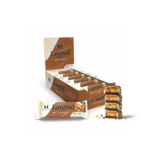 Barre protéinée à couches - 12 x 60g - Cookie Crumble