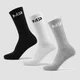 Chaussettes de tennis MP Essentials pour femmes (lot de 3) – Noir/Blanc/Savenharmaa