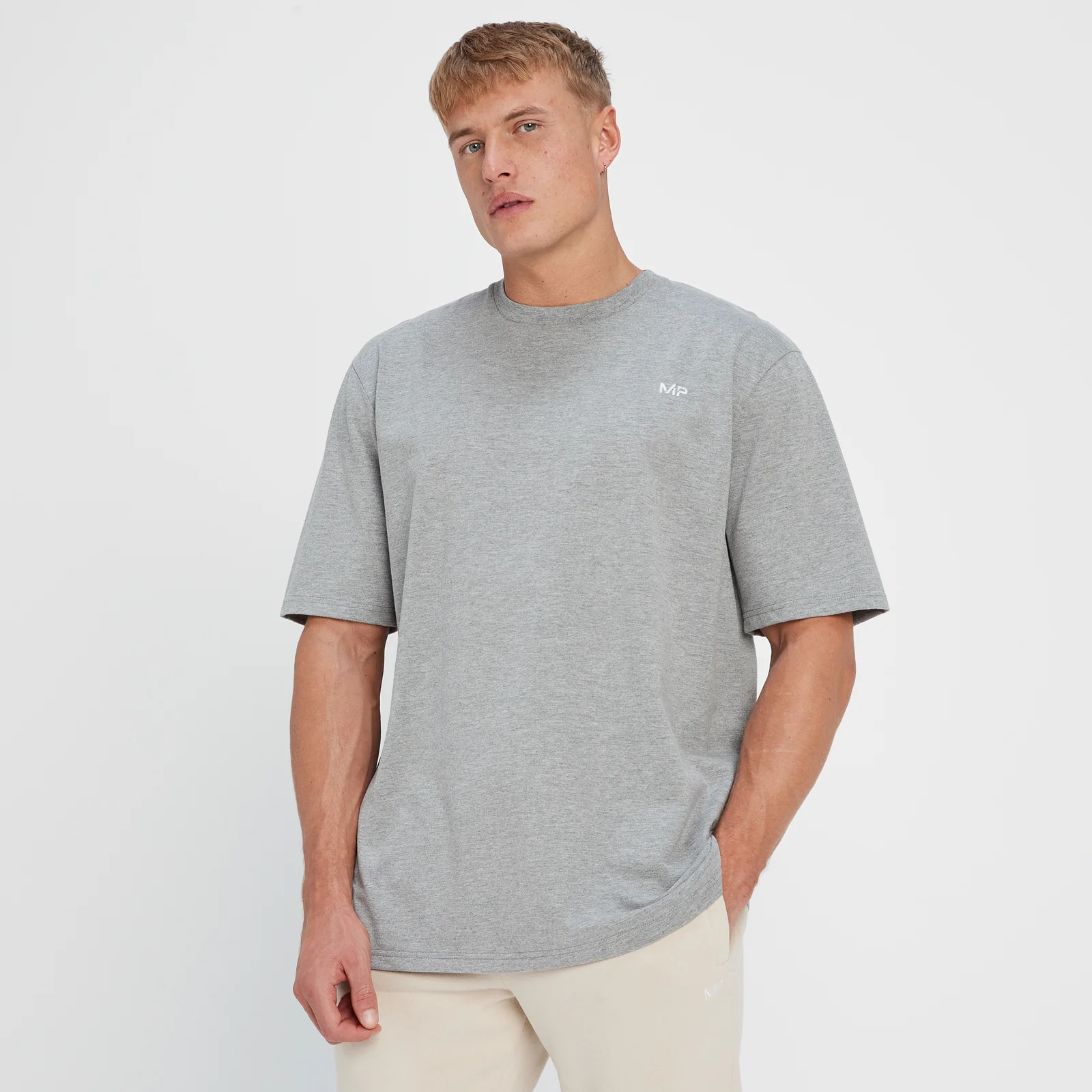 T-shirt oversize MP Rest Day pour hommes – Orage chiné - XXSImage1