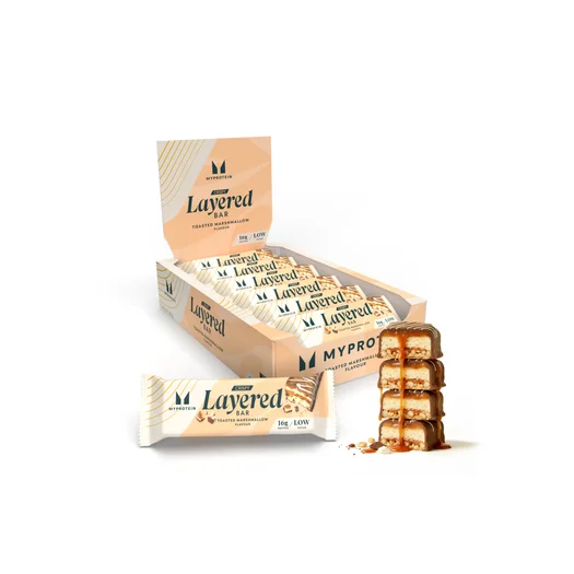 Barre croustillante à 3 couches - 12 x 58g - Toasted Marshmallow
