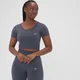 Crop top sans coutures MP Composure pour femmes – Anthracite foncé