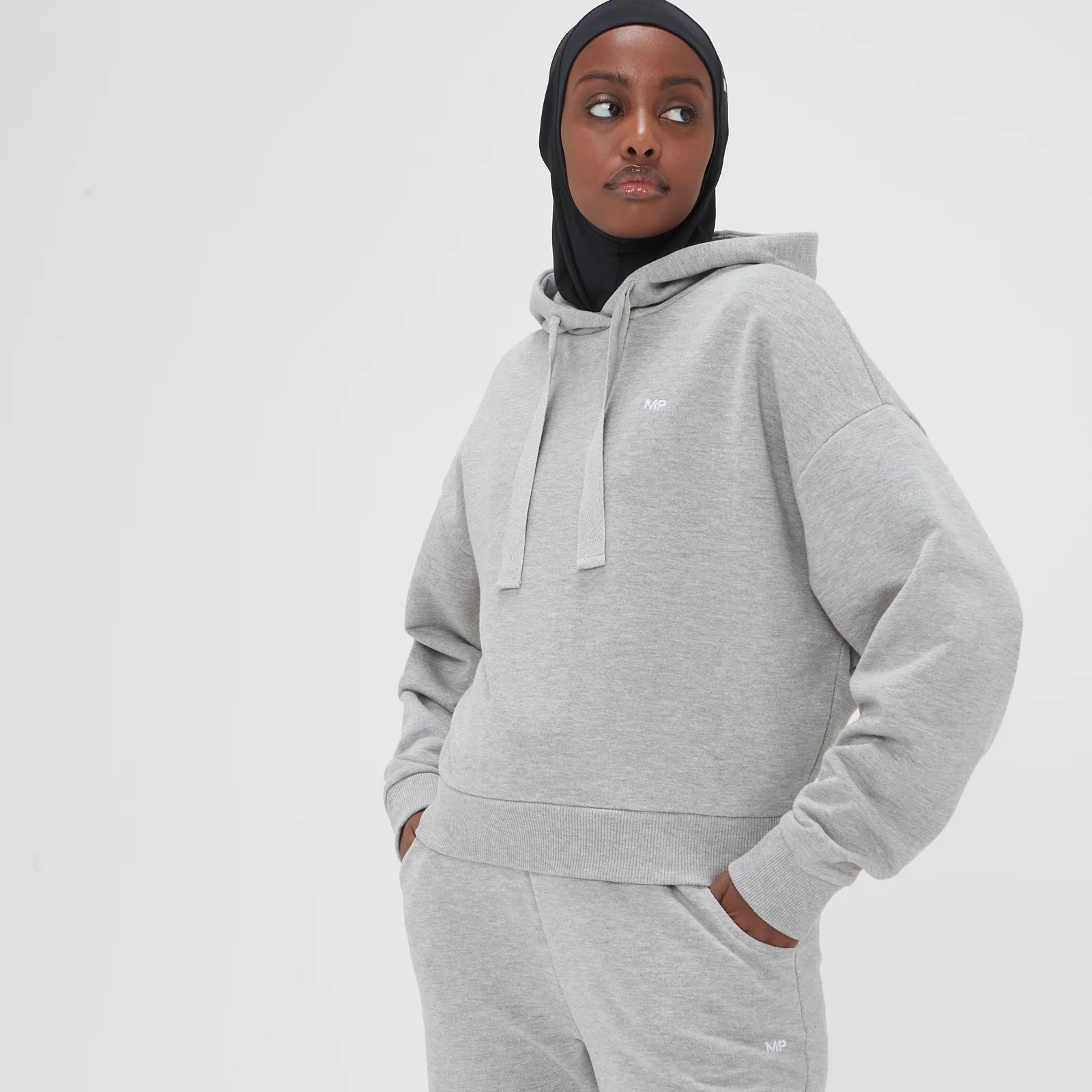 Sweat à capuche MP Composure pour femmes – Gris chiné - XXSImage1