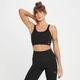 Brassière de sport sans coutures MP Tempo Tonal pour femmes – Noir