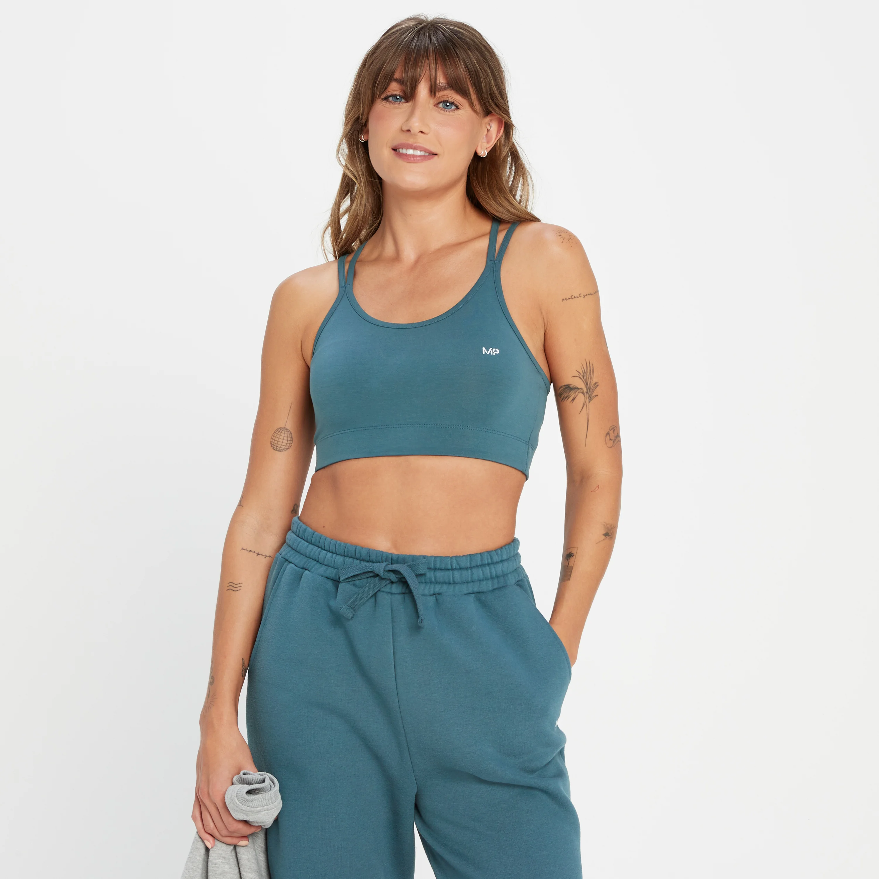 Brassière en jersey MP Rest Day pour femmes – Bleu fumé - XXSImage1