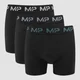 Boxers à logo coloré MP pour hommes (lot de 3) – Noir/Bleu fumé/Bleu galet/Gris foncé