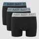 Boxers à ceinture colorée MP pour hommes (lot de 3) – Noir/Bleu fumé/Bleu galet/Gris foncé